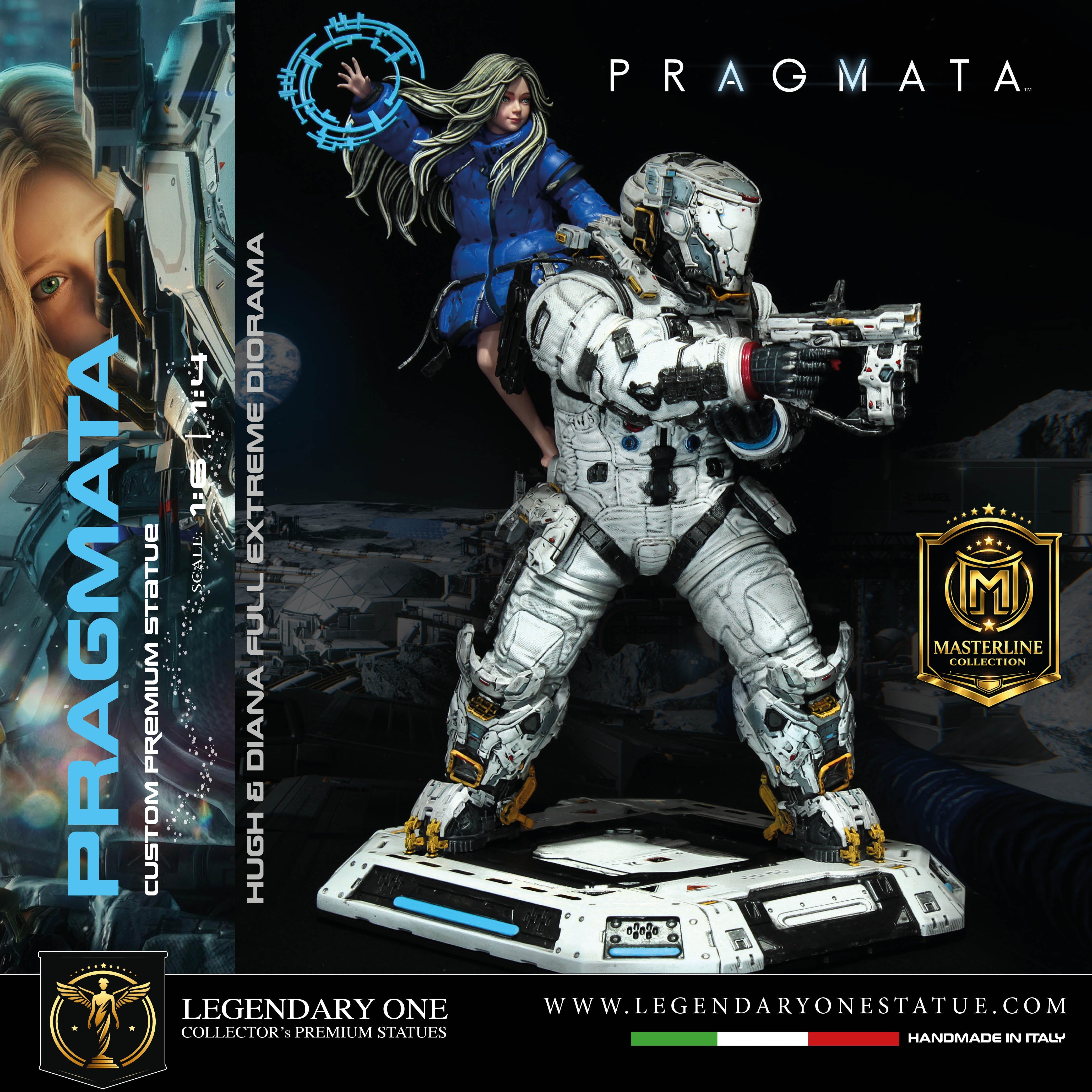 Pragmata Statua da Collezione | Diorama Hugh & Diana - Edizione Limitata