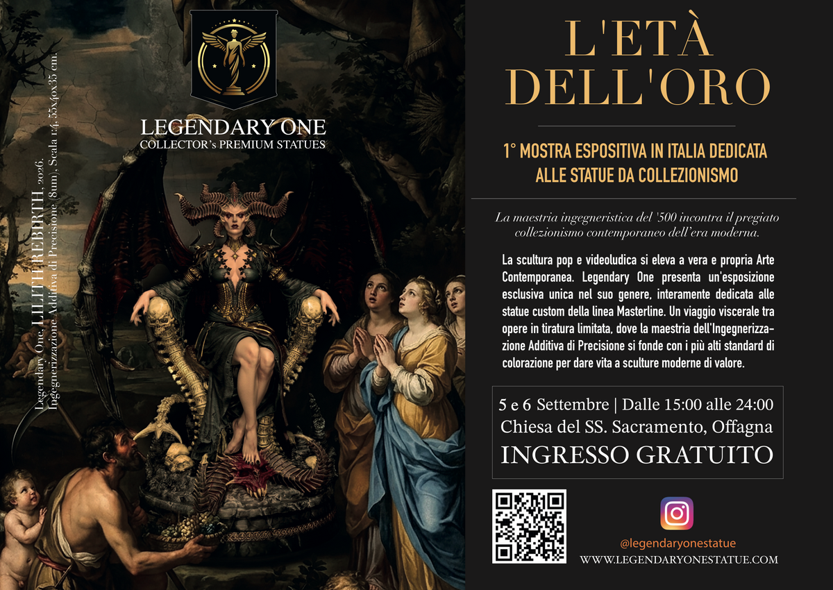 Legendary One Statue - presenta L’ETA’ DELL’ORO la prima Mostra espositiva in Italia dedicata alle statue da collezionismo