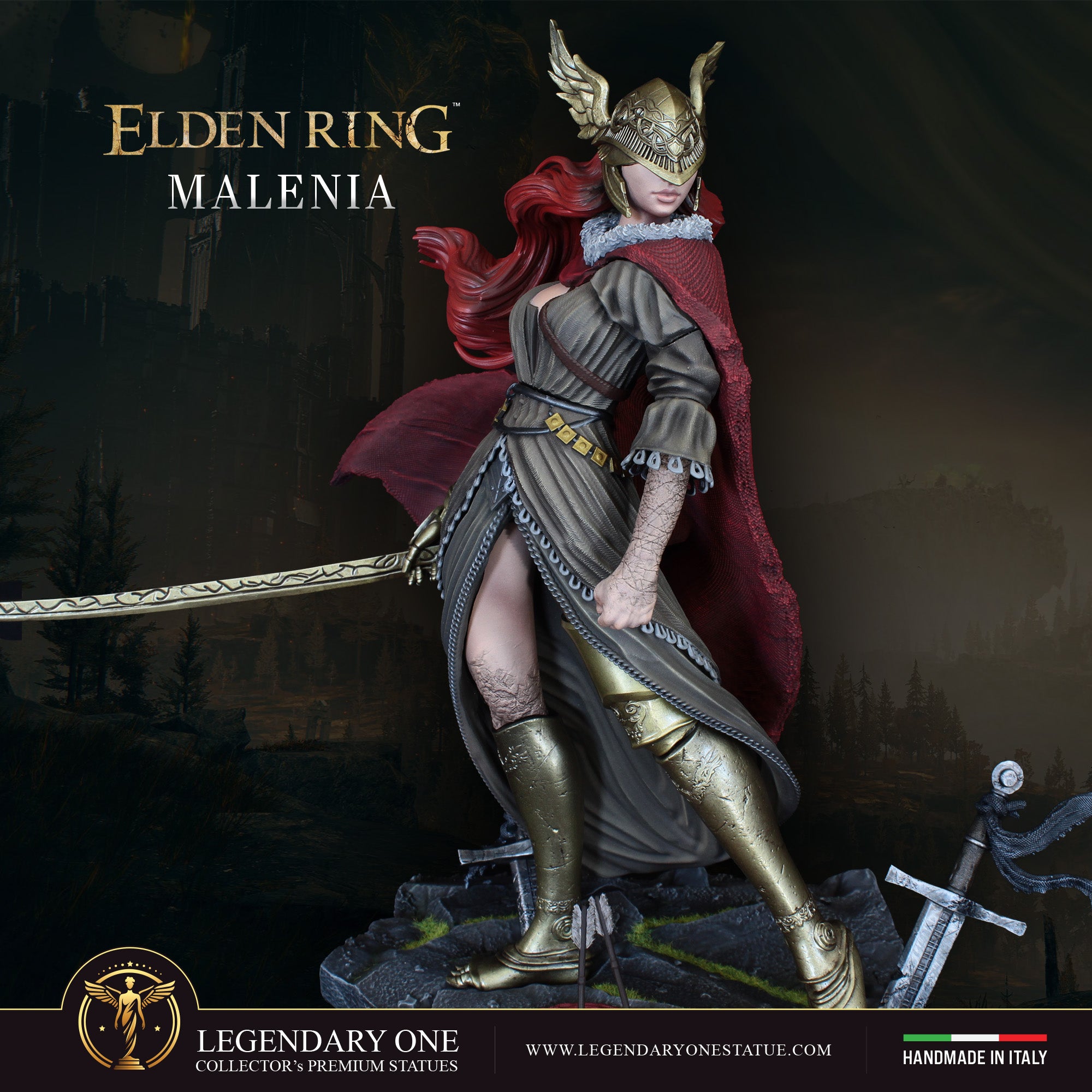 Malenia Statua da Collezione - Elden Ring Figure Real Game Color - Blade of Miquella scala 1:4