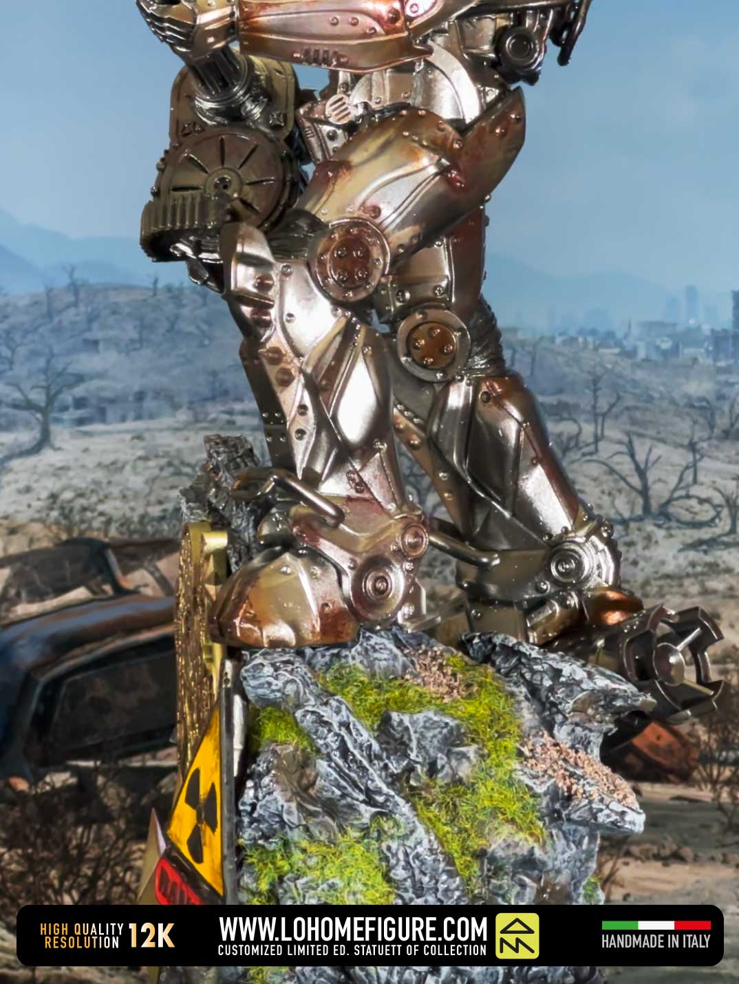 T-60 armatura atomica Statua da collezione - Fallout 4 Figure - Real Game Color - scala 1:6