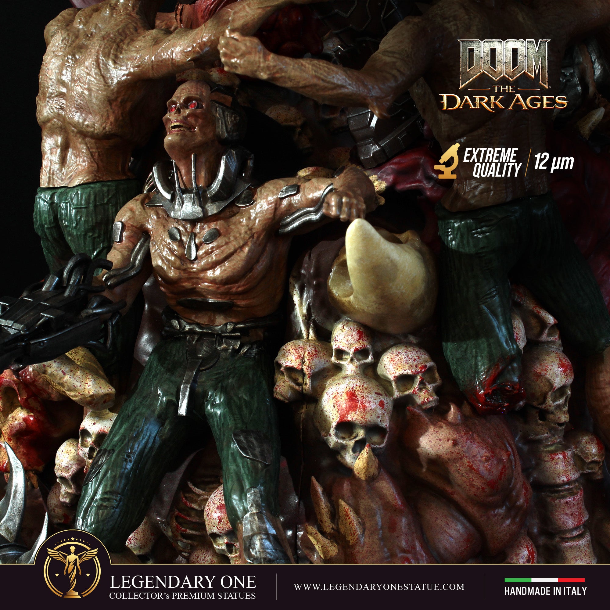 DOOM The Dark Ages Statua da Collezione Esclusiva - Limited Edition con Scudo Rotante - scala 1:4