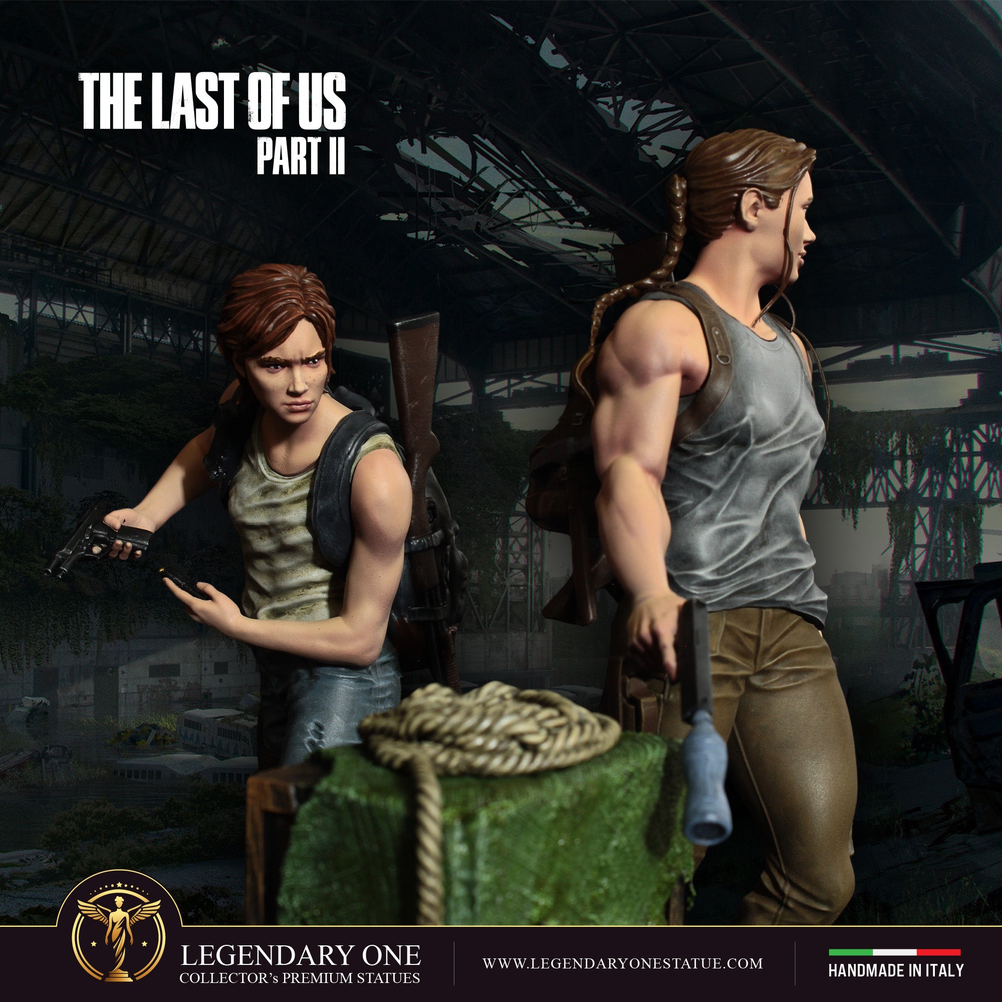 The Last Of US Statua da collezione Esclusiva - Ellie & Abby Figure Limited Edition - scala 1:4