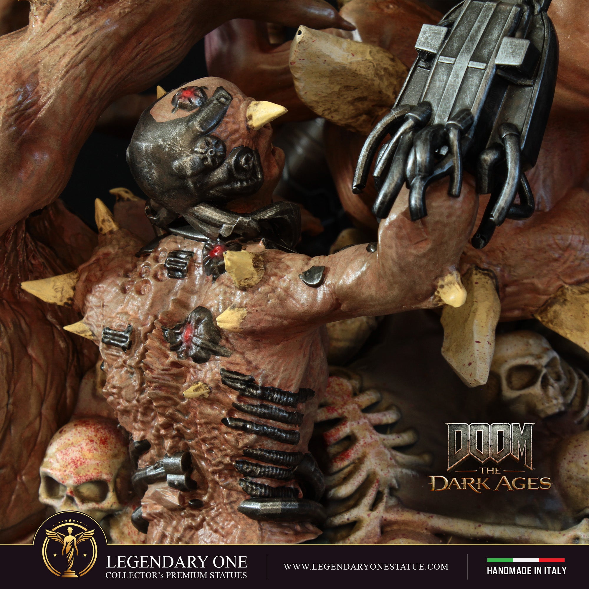 DOOM The Dark Ages Statua da Collezione Esclusiva - Limited Edition con Scudo Rotante - scala 1:4
