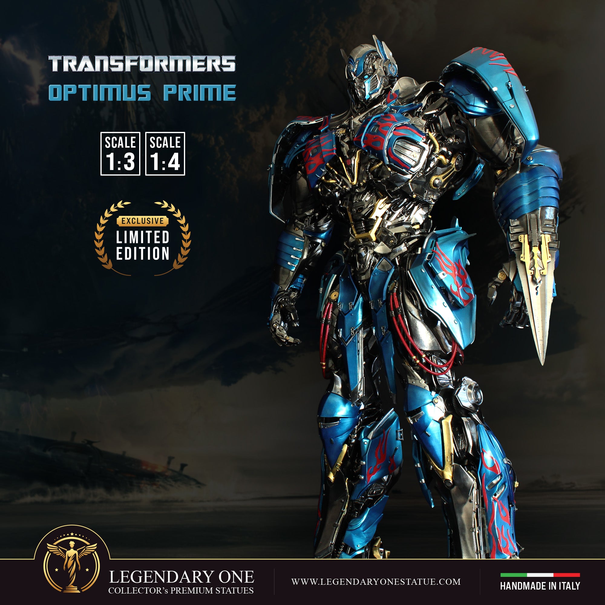 Optimus Prime Statua da collezione - Transformers 4 The Last Knigh Figure Esclusiva - scala 1:3