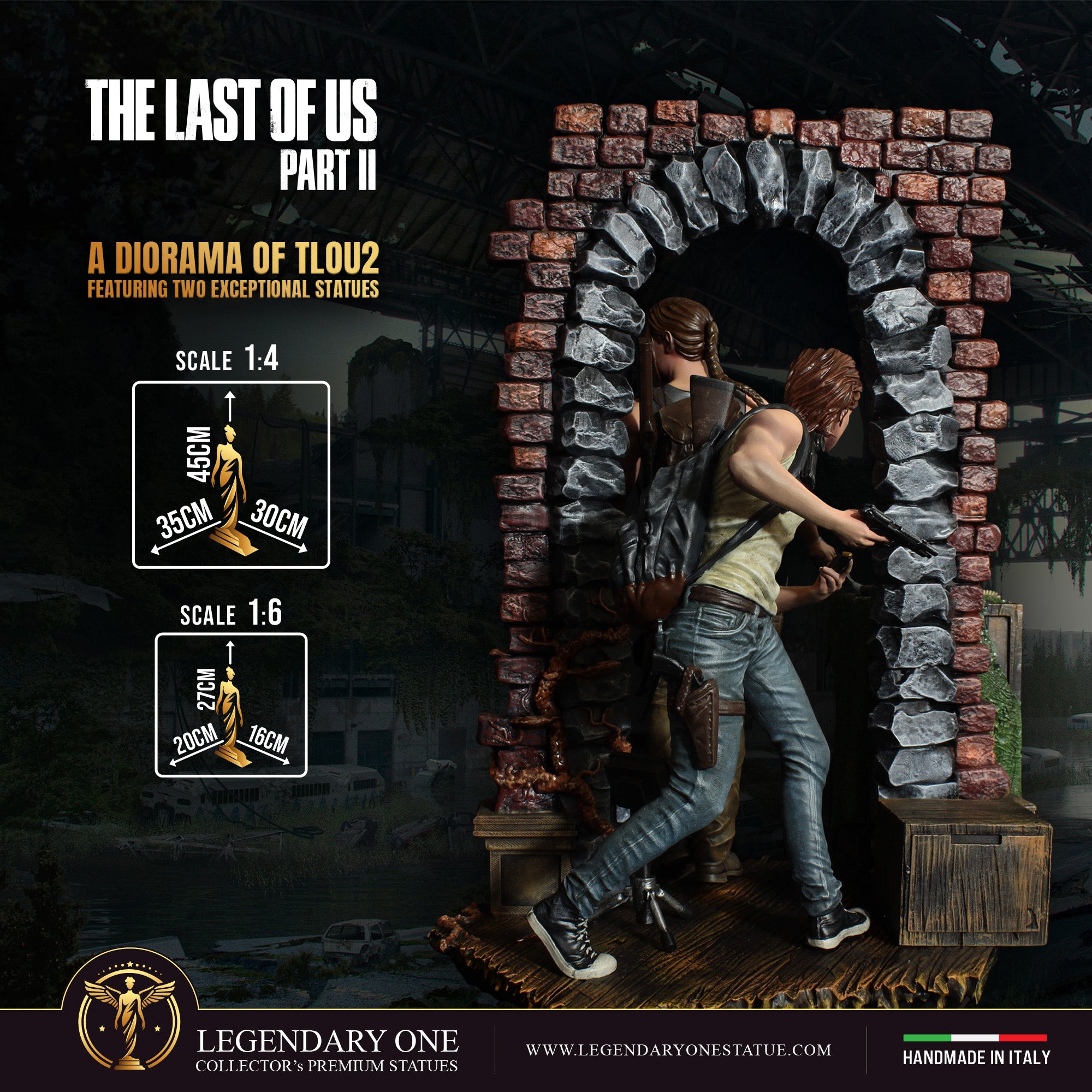 The Last Of US Statua da collezione Esclusiva - Ellie & Abby Figure Limited Edition - scala 1:4