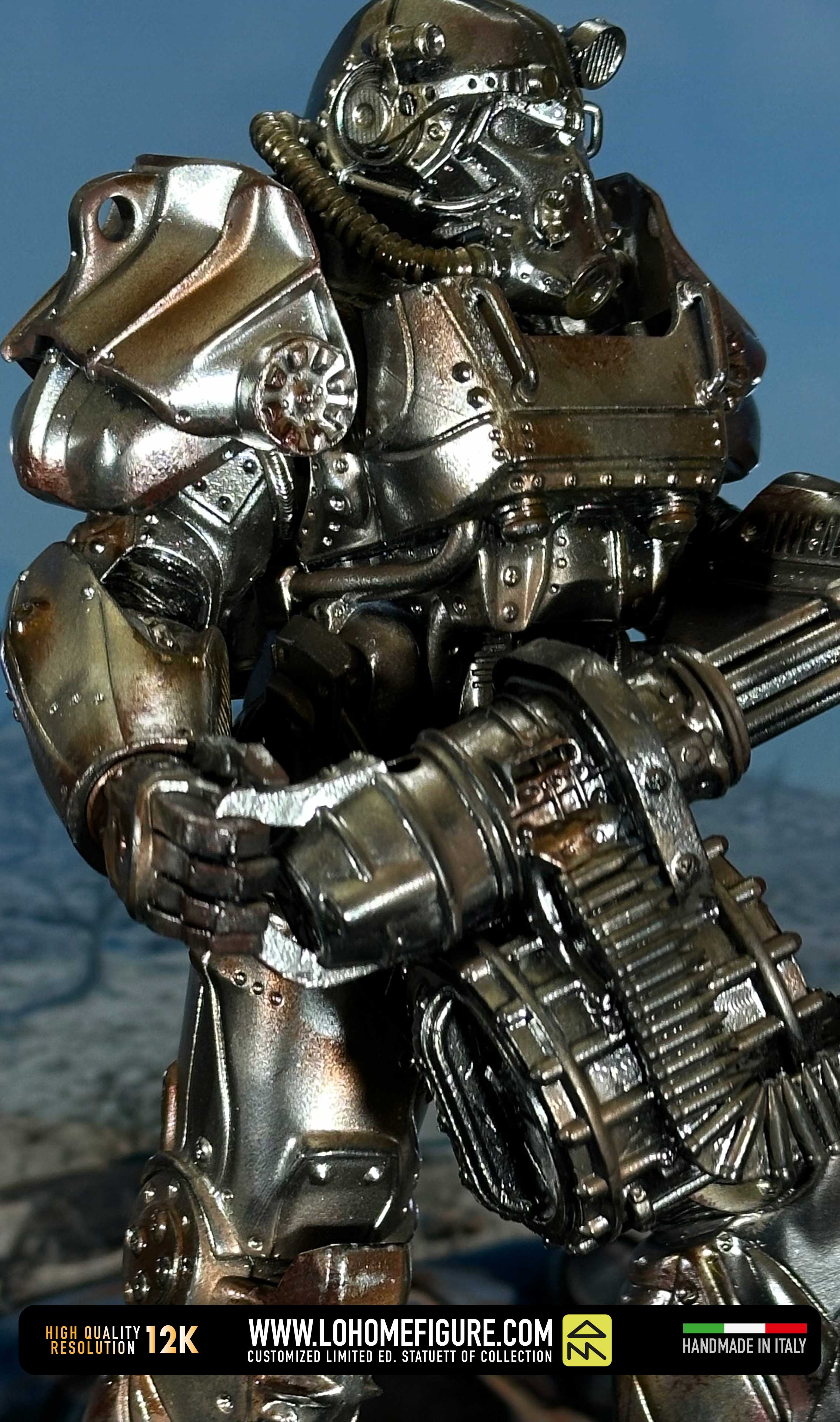 T-60 armatura atomica Statua da collezione - Fallout 4 Figure - Real Game Color - scala 1:6