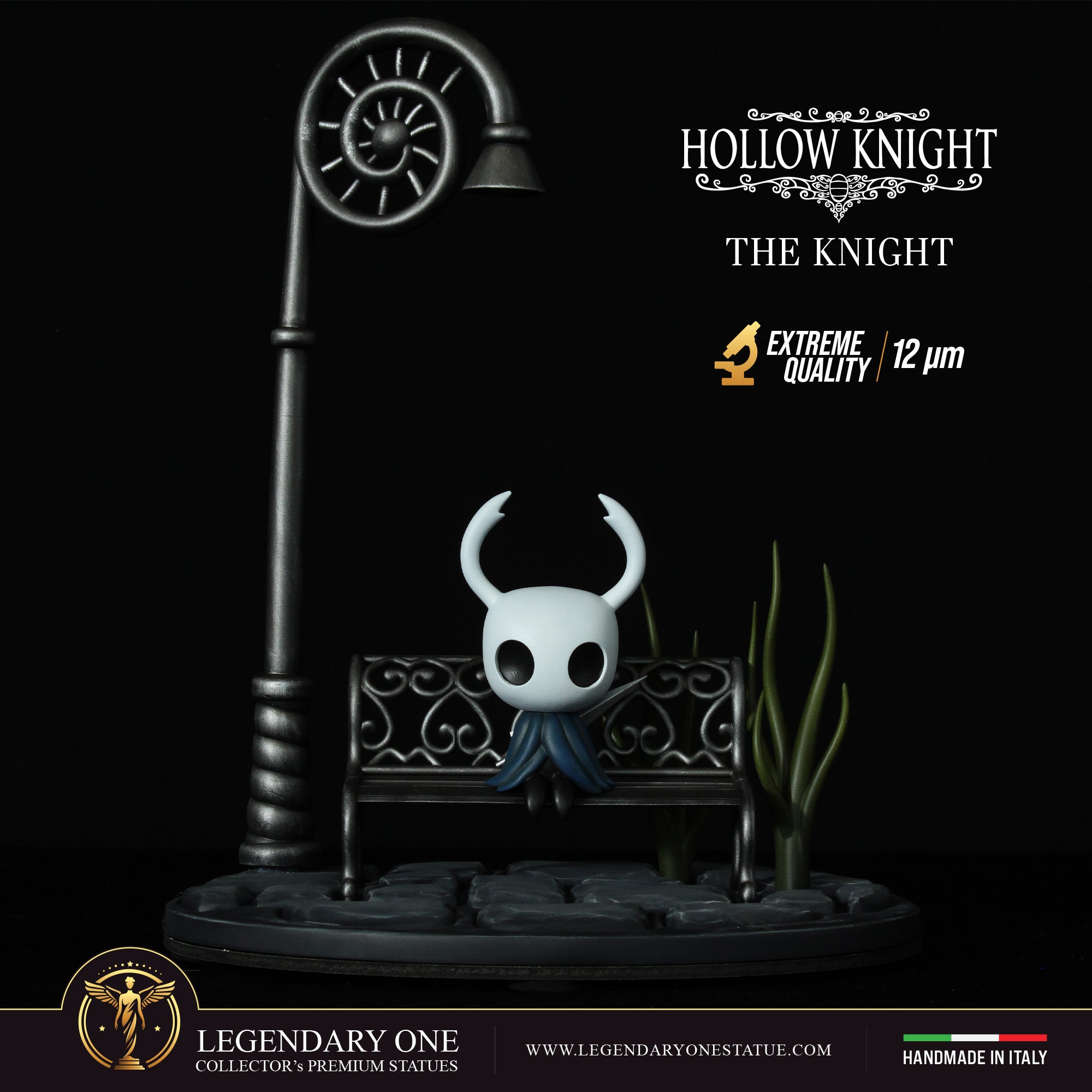 The Knight Statua da collezione – Hollow Knight Figure Esclusiva con Lampione LED – scala 1:4