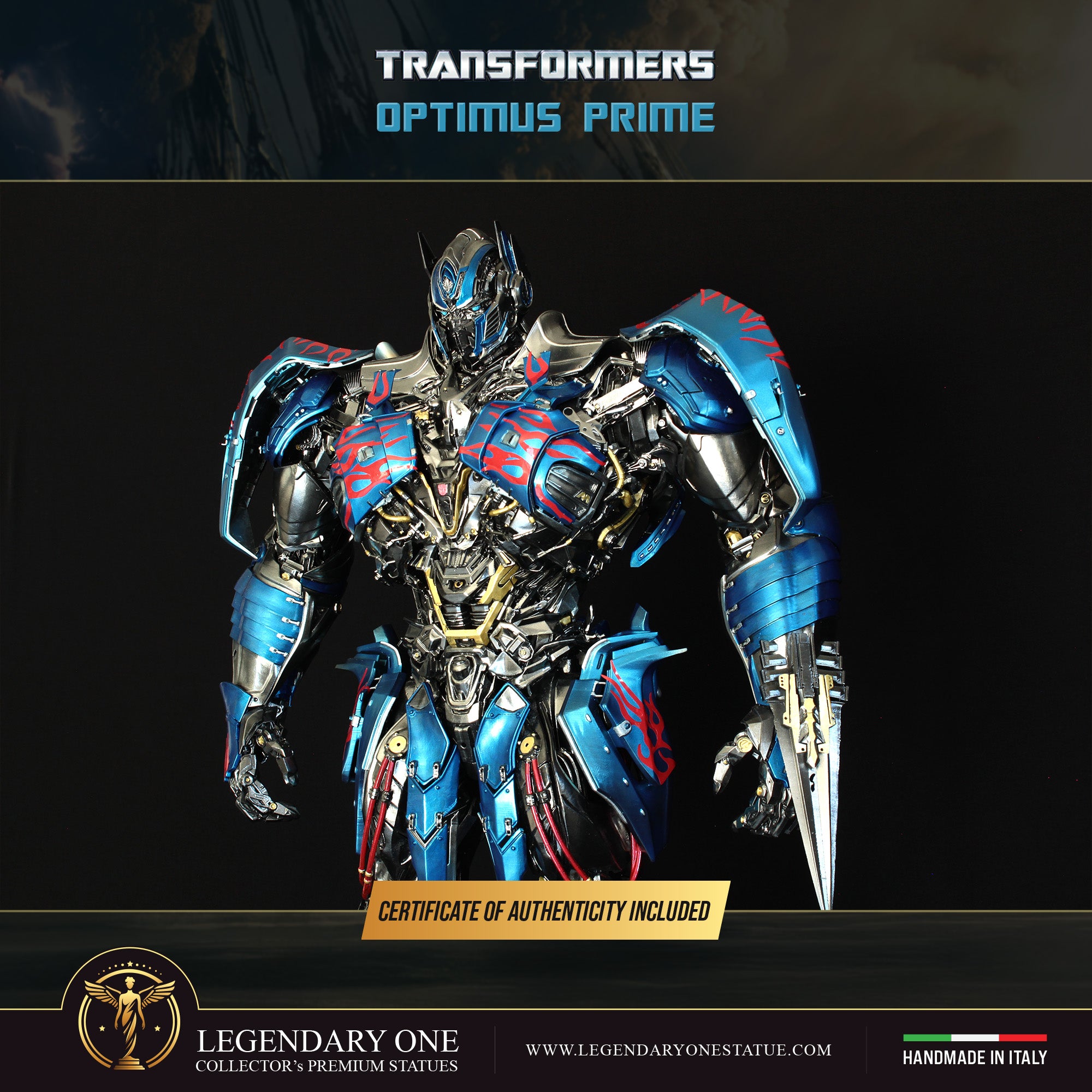 Optimus Prime Statua da collezione - Transformers 4 The Last Knigh Figure Esclusiva - scala 1:3