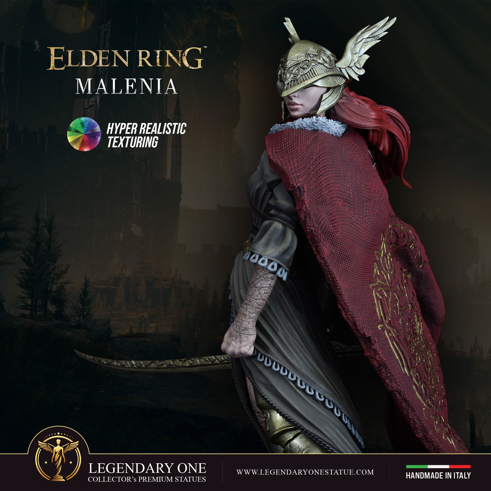 Malenia Statua da Collezione - Elden Ring Figure Real Game Color - Blade of Miquella scala 1:4