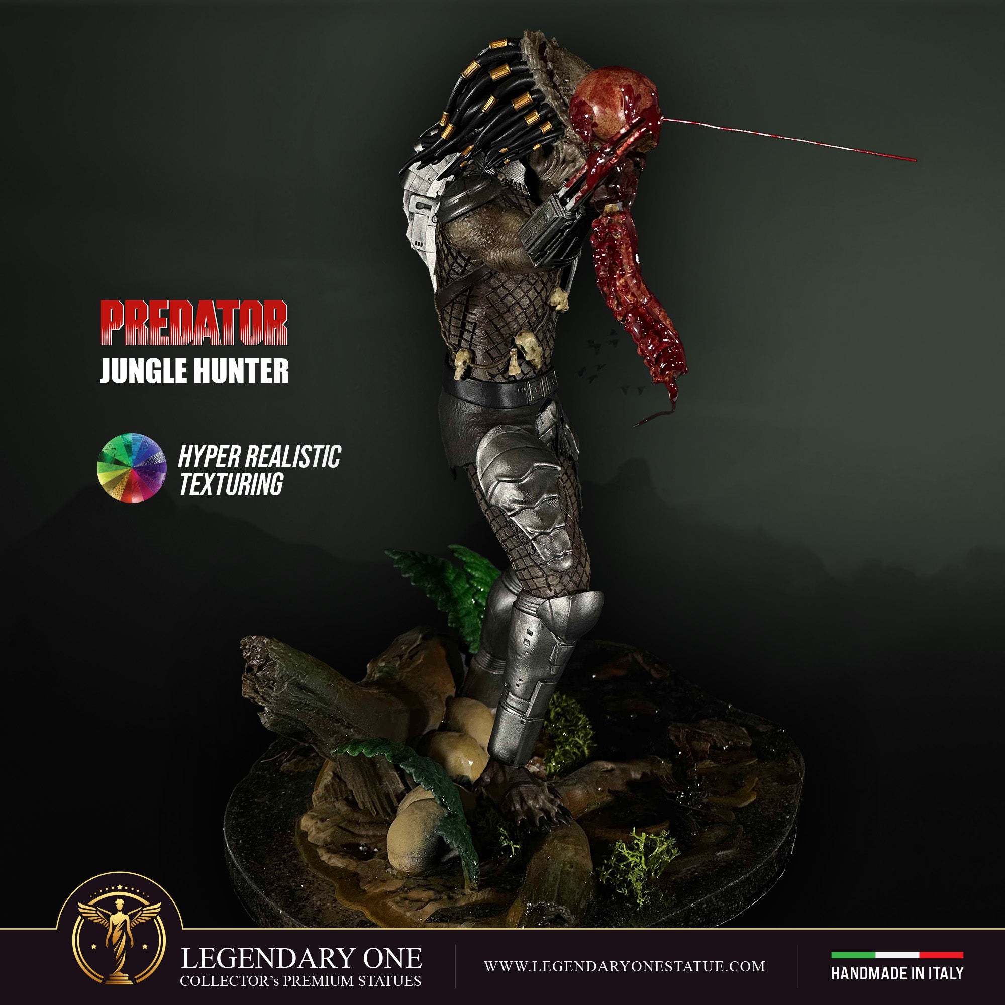 Predator Jungle Hunter Action Figure da collezione esclusiva - Alien Diorama - scala 1:6