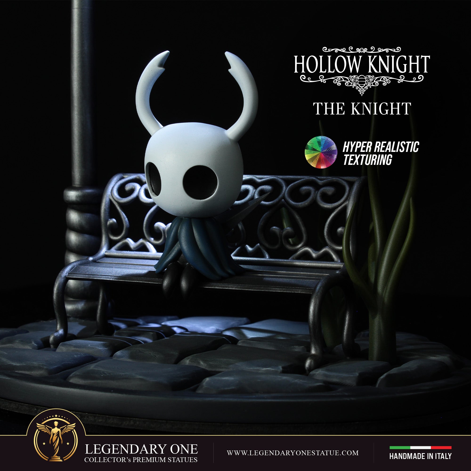 The Knight Statua da collezione – Hollow Knight Figure Esclusiva con Lampione LED – scala 1:4