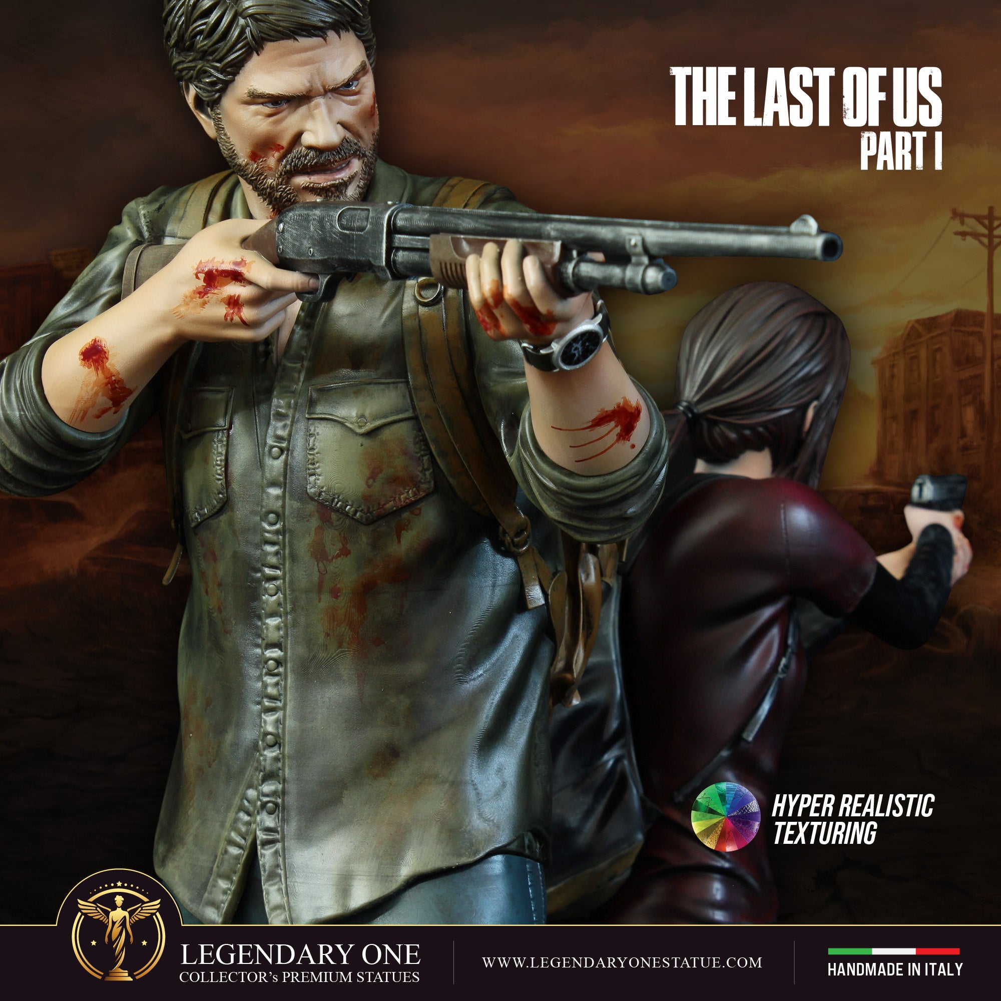 The Last Of US Statua da collezione Esclusiva - Ellie & Joel Figure Limited Edition - scala 1:4