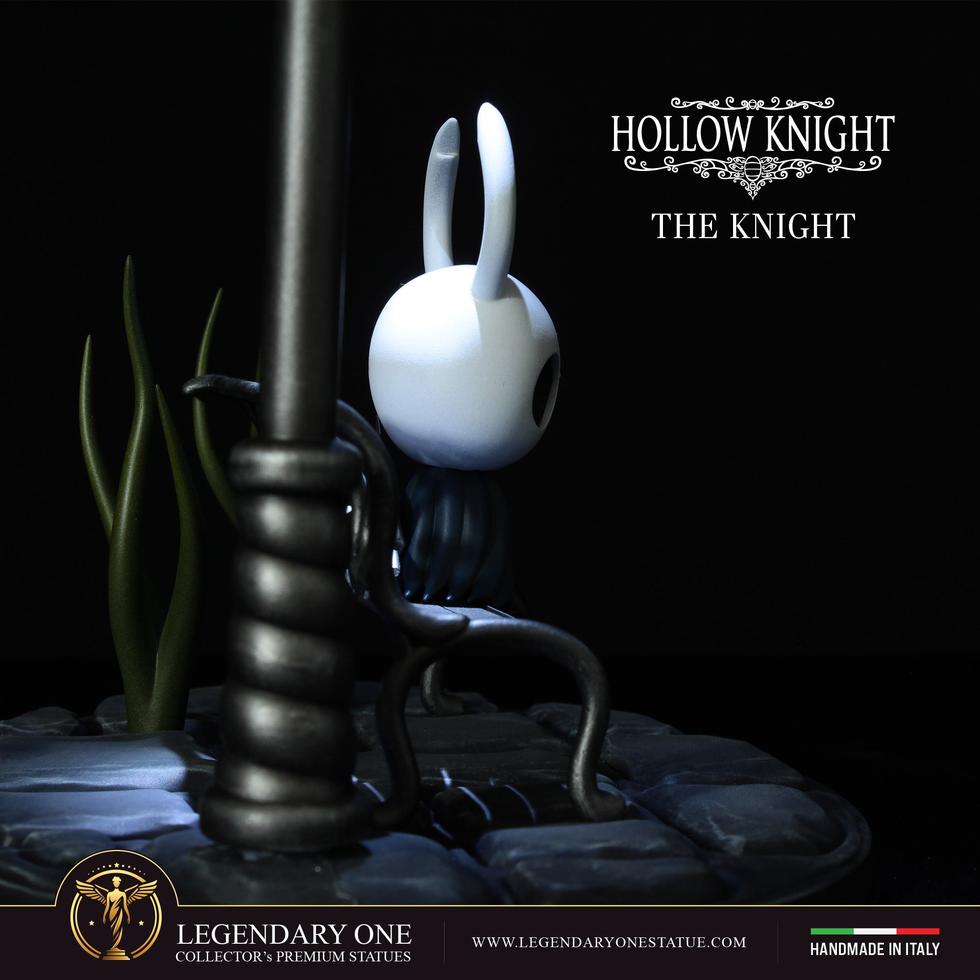 The Knight Statua da collezione – Hollow Knight Figure Esclusiva con Lampione LED – scala 1:4