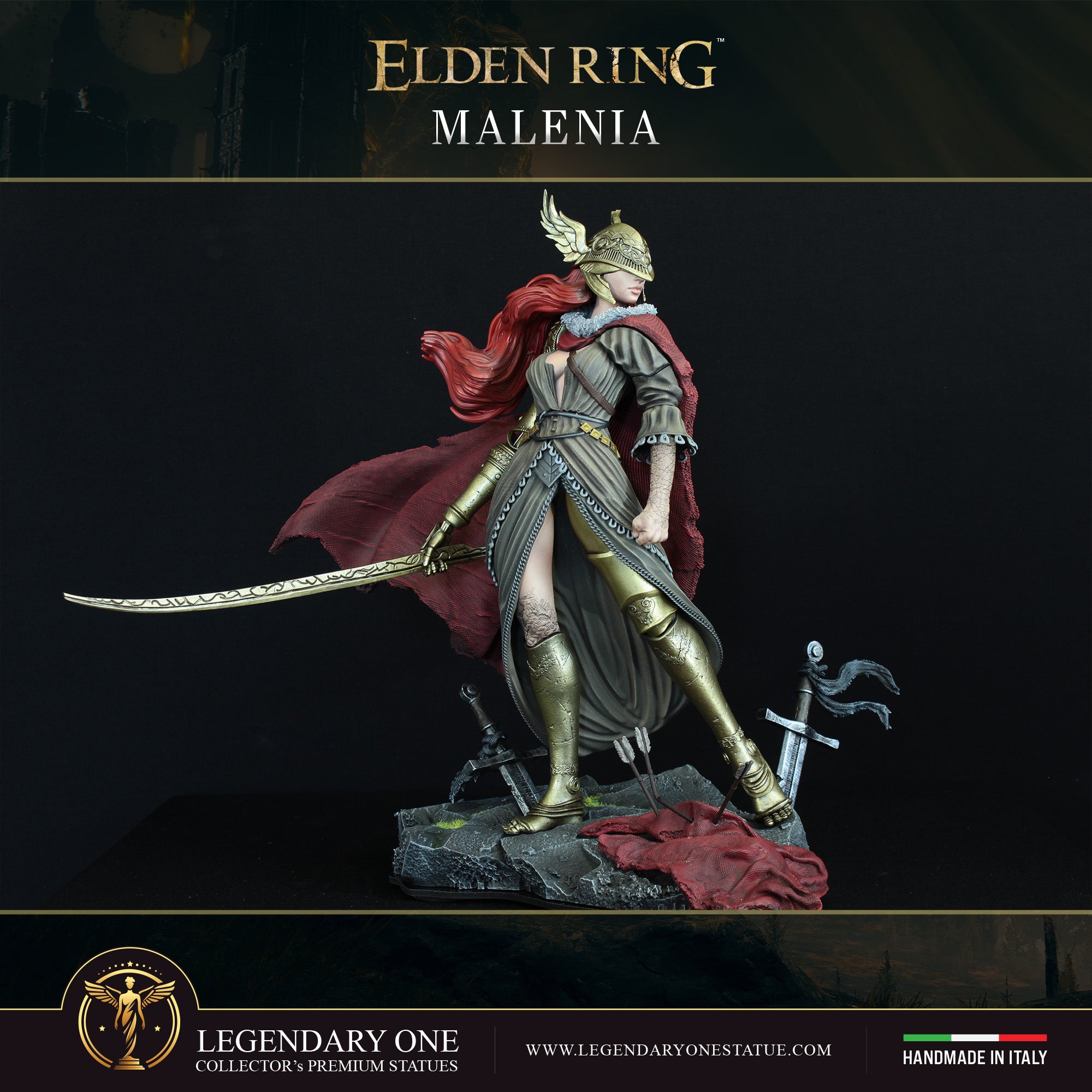 Malenia Statua da Collezione - Elden Ring Figure Real Game Color - Blade of Miquella scala 1:4