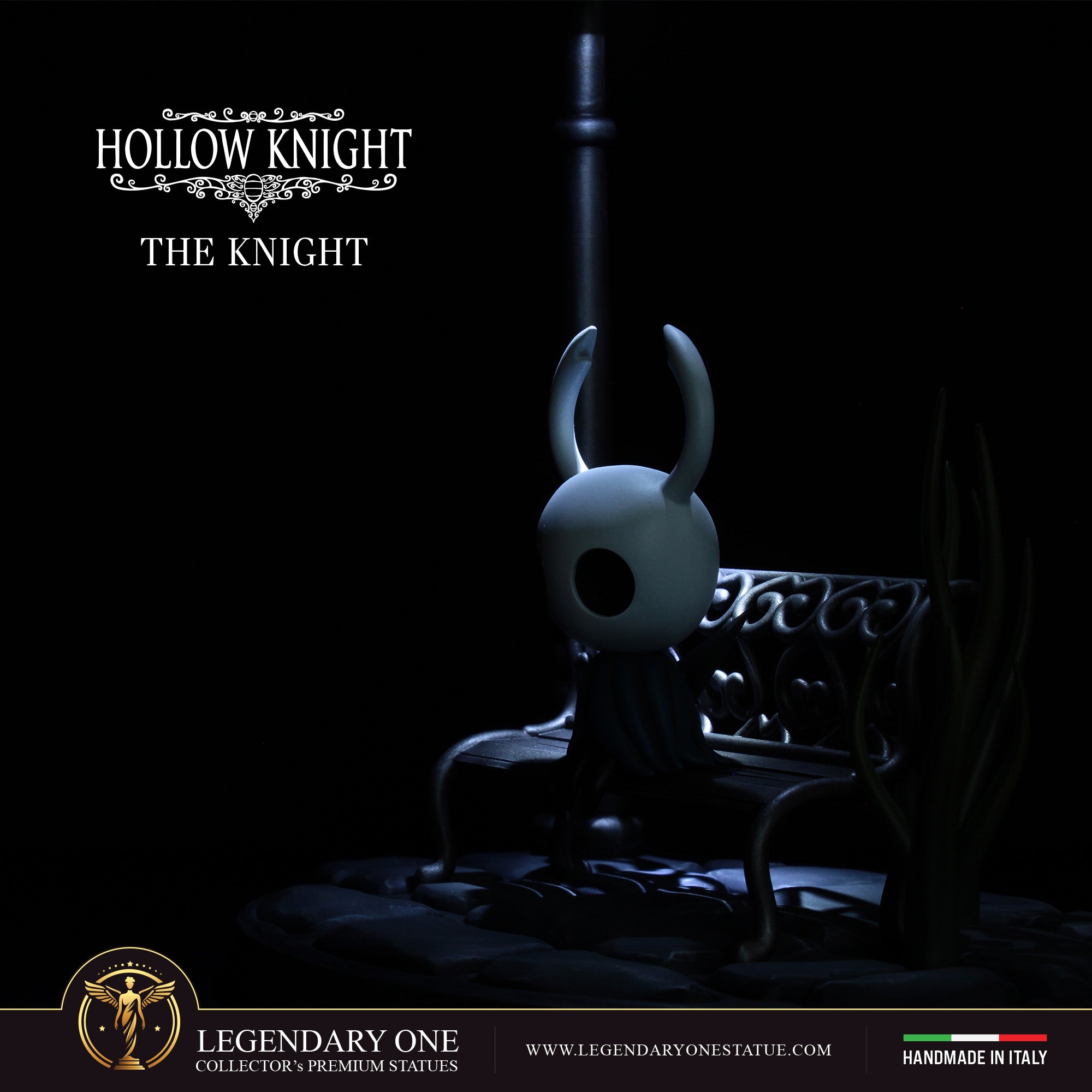 The Knight Statua da collezione – Hollow Knight Figure Esclusiva con Lampione LED – scala 1:4