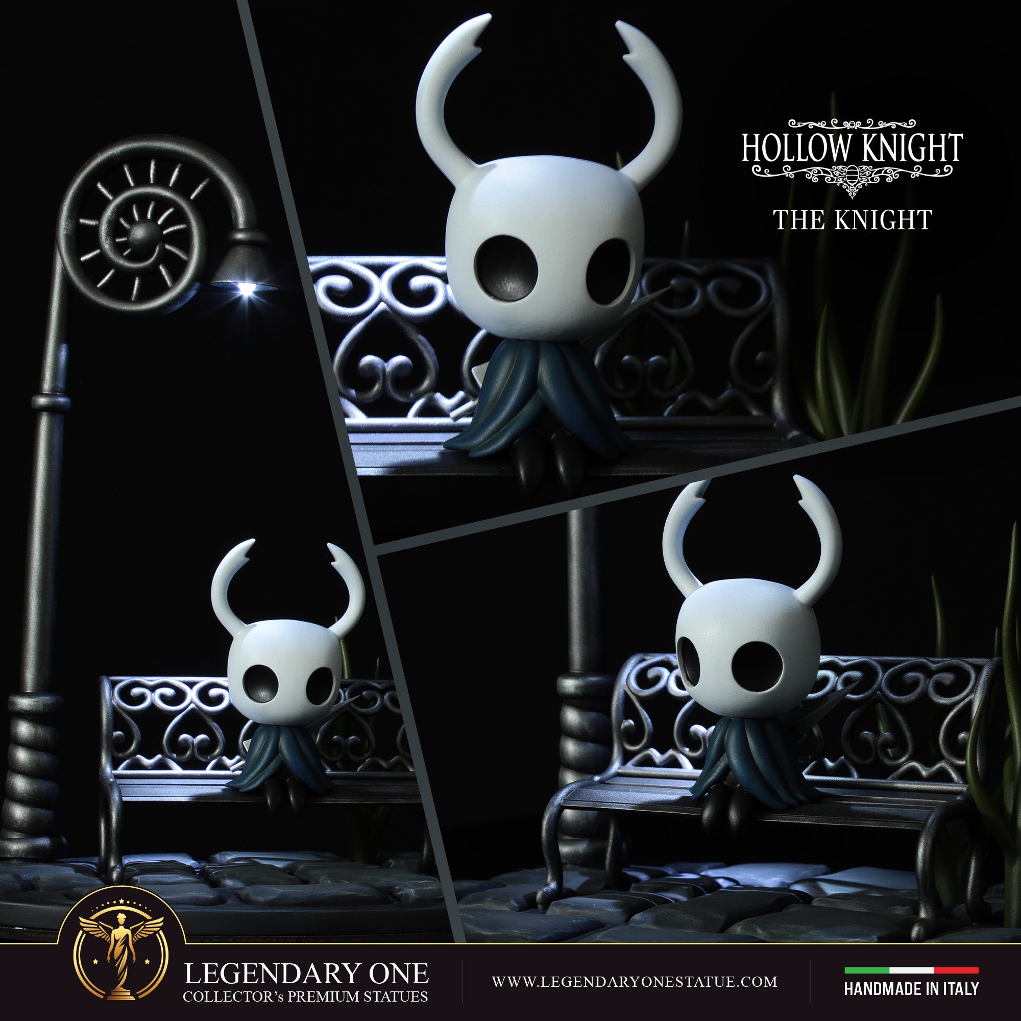 The Knight Statua da collezione – Hollow Knight Figure Esclusiva con Lampione LED – scala 1:4