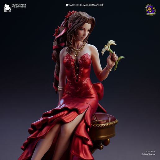 Aerith in Red Dress Final Fantasy VII statua da collezione IceBreaker Series