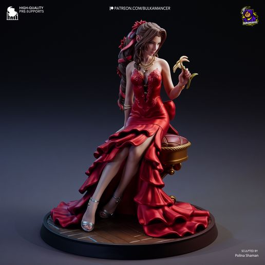Aerith in Red Dress Final Fantasy VII statua da collezione IceBreaker Series