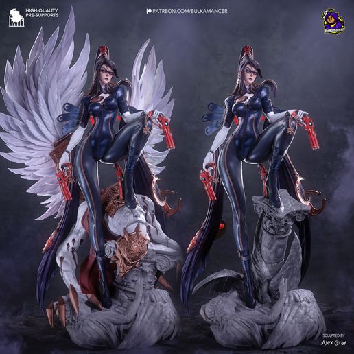 Bayonetta Gunslinger statua da collezione IceBreaker Series