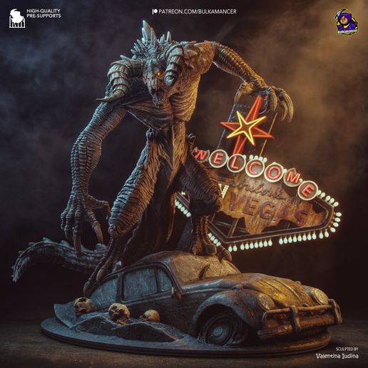 Deathclaw Fallout statua da collezione IceBreaker Series