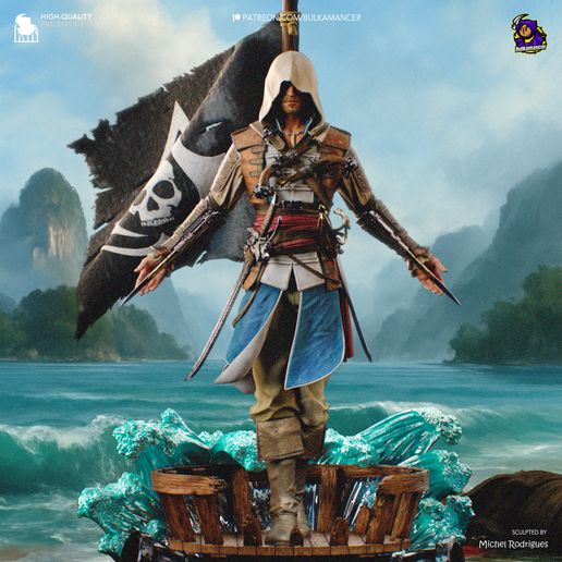 Edward Kenway Assassin's Creed: Black Flag statua da collezione IceBreaker Series