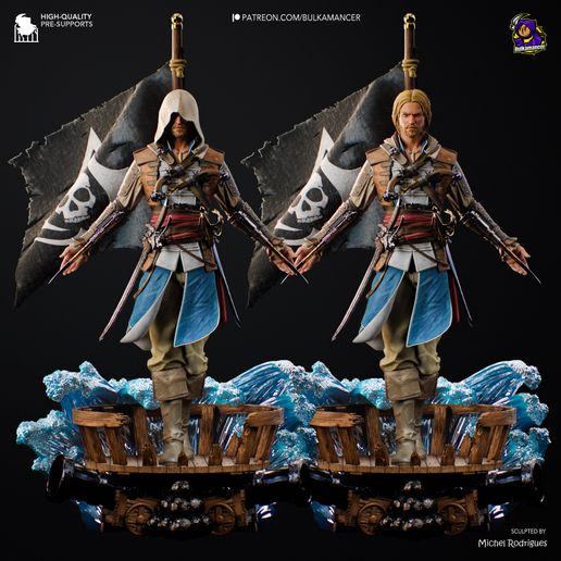 Edward Kenway Assassin's Creed: Black Flag statua da collezione IceBreaker Series