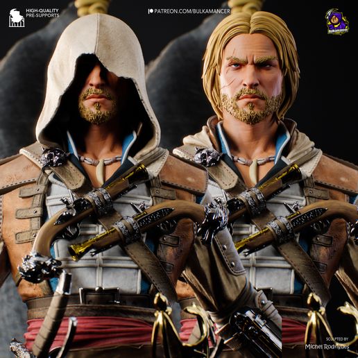Edward Kenway Assassin's Creed: Black Flag statua da collezione IceBreaker Series