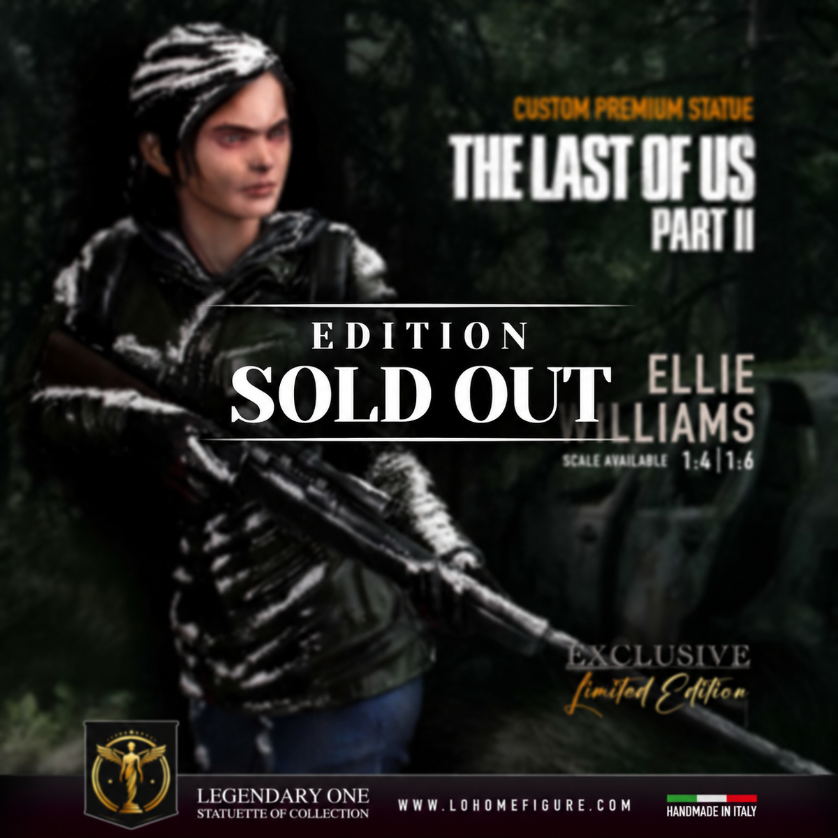 Ellie Williams Statua da collezione Esclusiva - The Last of Us Figure Limited Edition - scala 1:4