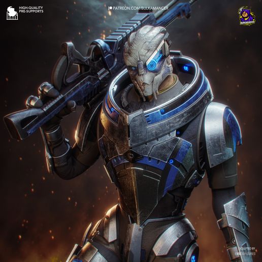 Garrus Mass Effect statua da collezione IceBreaker Series