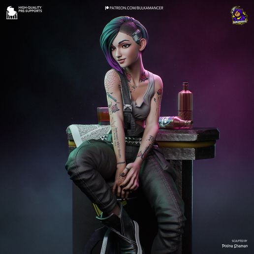 Judy Cyberpunk: Edgerunners statua da collezione IceBreaker Series