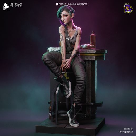 Judy Cyberpunk: Edgerunners statua da collezione IceBreaker Series