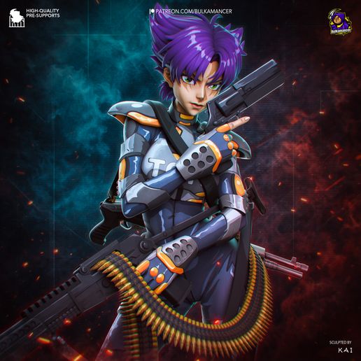 Konoko Cyberpunk: Edgerunners statua da collezione IceBreaker Series