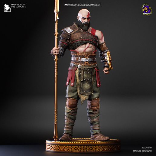 Kratos God of War statua da collezione IceBreaker Series