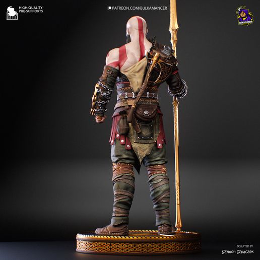 Kratos God of War statua da collezione IceBreaker Series