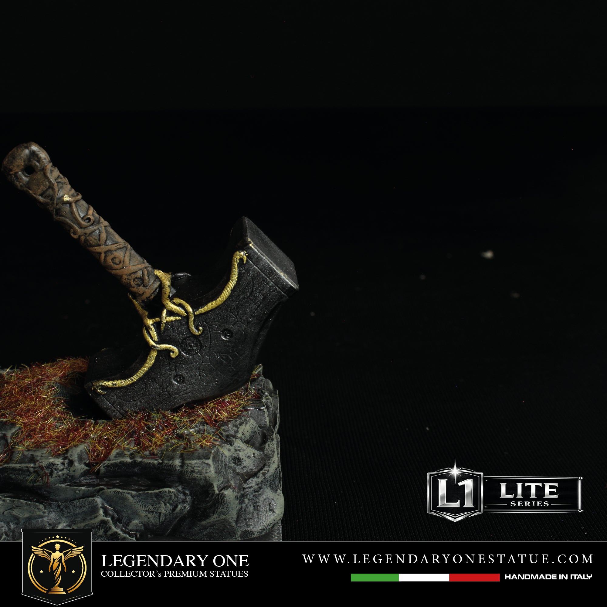 Mjölnir Hammer Figure - God of War Ragnarok Statua da Collezione