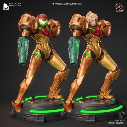 Samus Aran Metroid statua da collezione IceBreaker Series