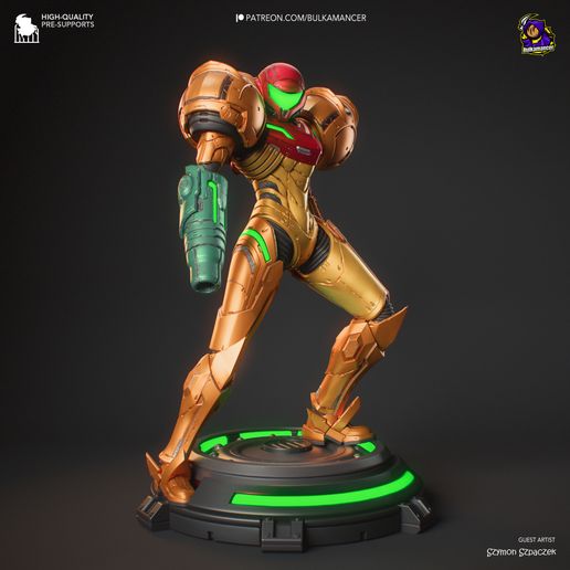 Samus Aran Metroid statua da collezione IceBreaker Series