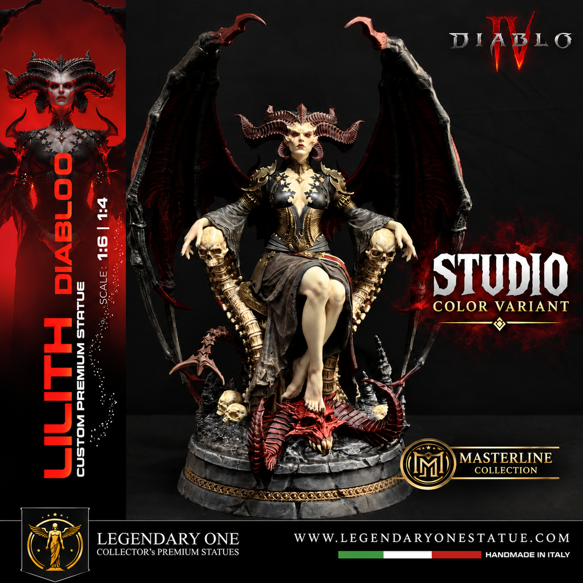 Lilith Statua da Collezione - Diablo IV Figure - Real Game Color - scala 1:6 / 1:4
