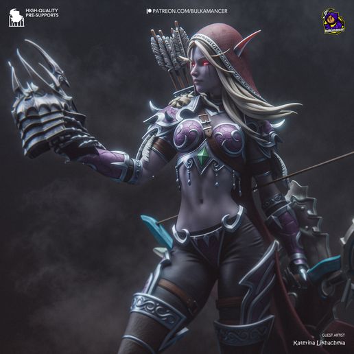 Sylvanas Windrunner World of Warcraft statua da collezione IceBreaker Series