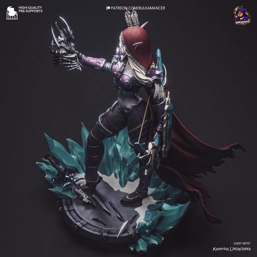 Sylvanas Windrunner World of Warcraft statua da collezione IceBreaker Series