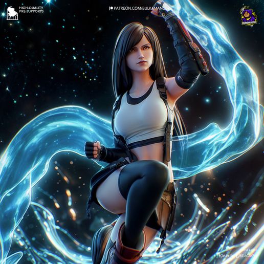 Tifa Lockhart Final Fantasy VII statua da collezione IceBreaker Series