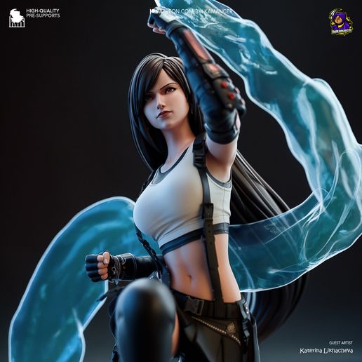 Tifa Lockhart Final Fantasy VII statua da collezione IceBreaker Series
