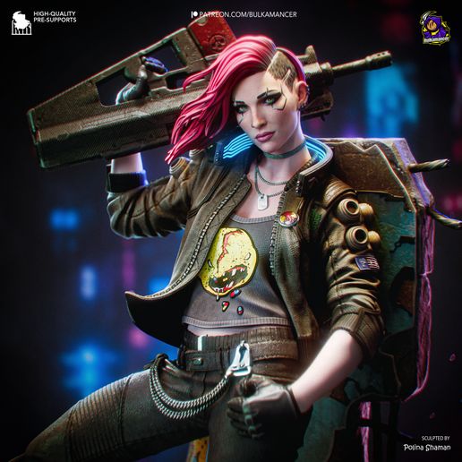 Valerie Cyberpunk: Edgerunners statua da collezione IceBreaker Series