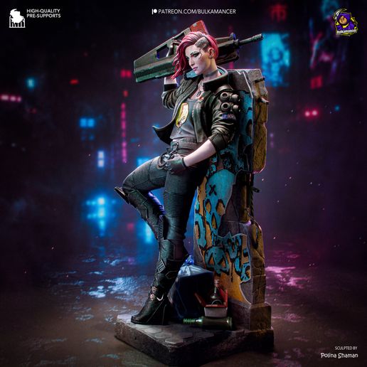 Valerie Cyberpunk: Edgerunners statua da collezione IceBreaker Series