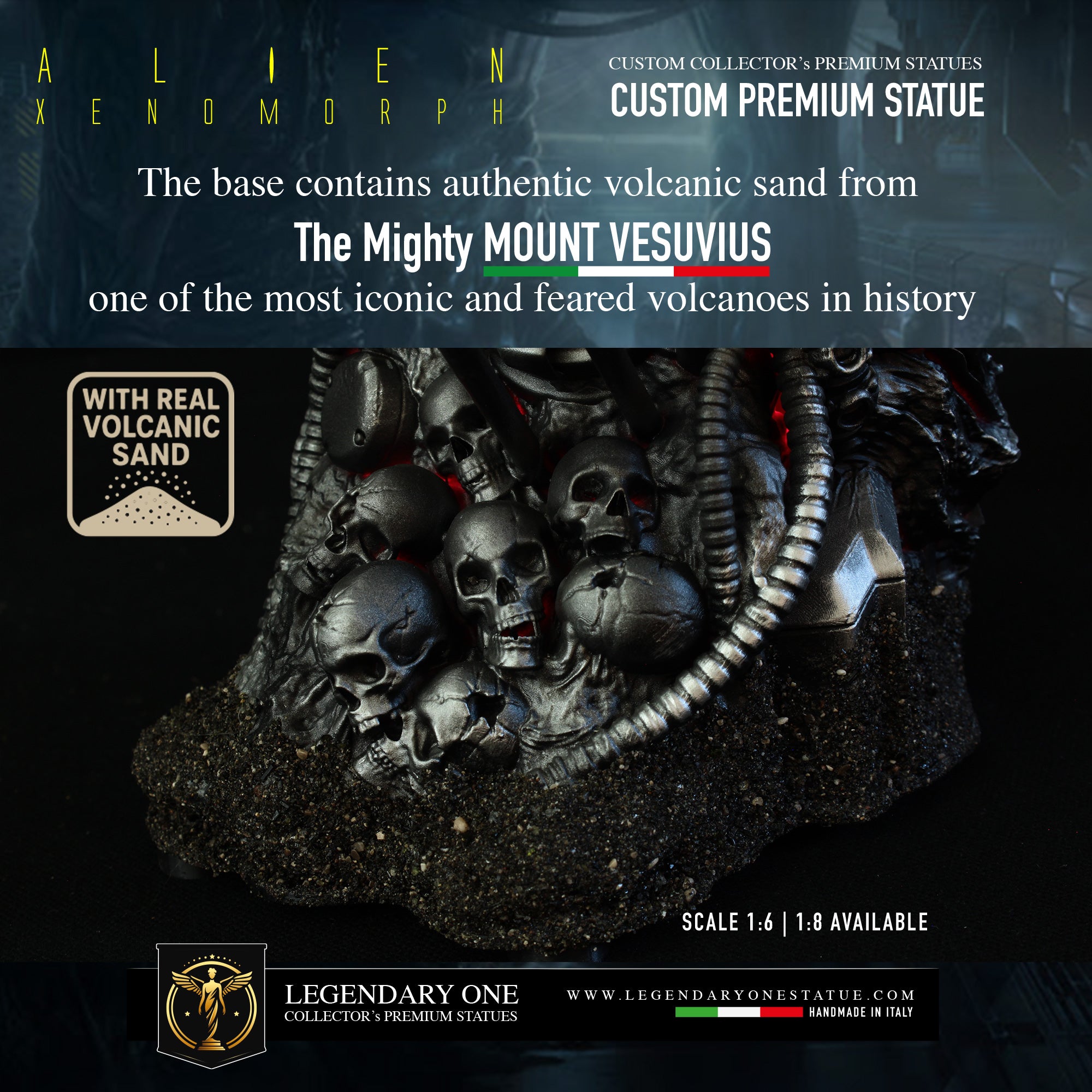 Alien Statua da collezione con LED - Alien Xenomorph Figure - scala 1:6