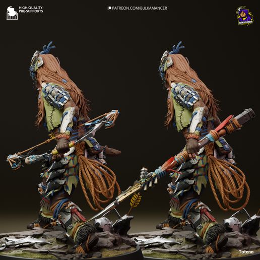 Aloy Horizon: Forbidden West statua da collezione IceBreaker Series