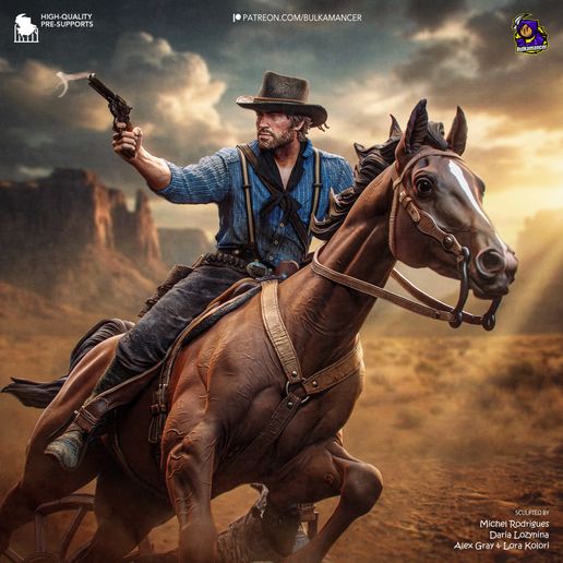Arthur Morgan Red Dead Redemption statua da collezione IceBreaker Series
