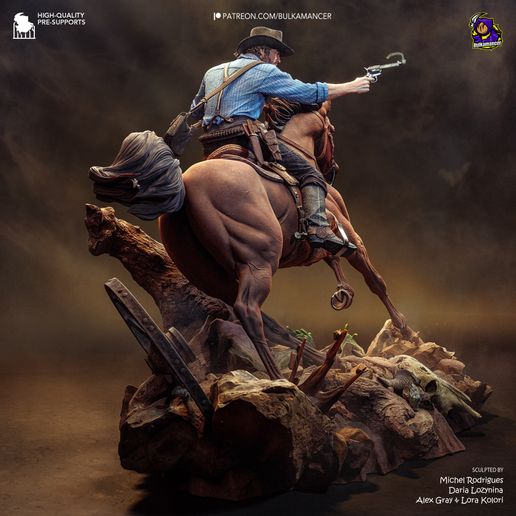Arthur Morgan Red Dead Redemption statua da collezione IceBreaker Series