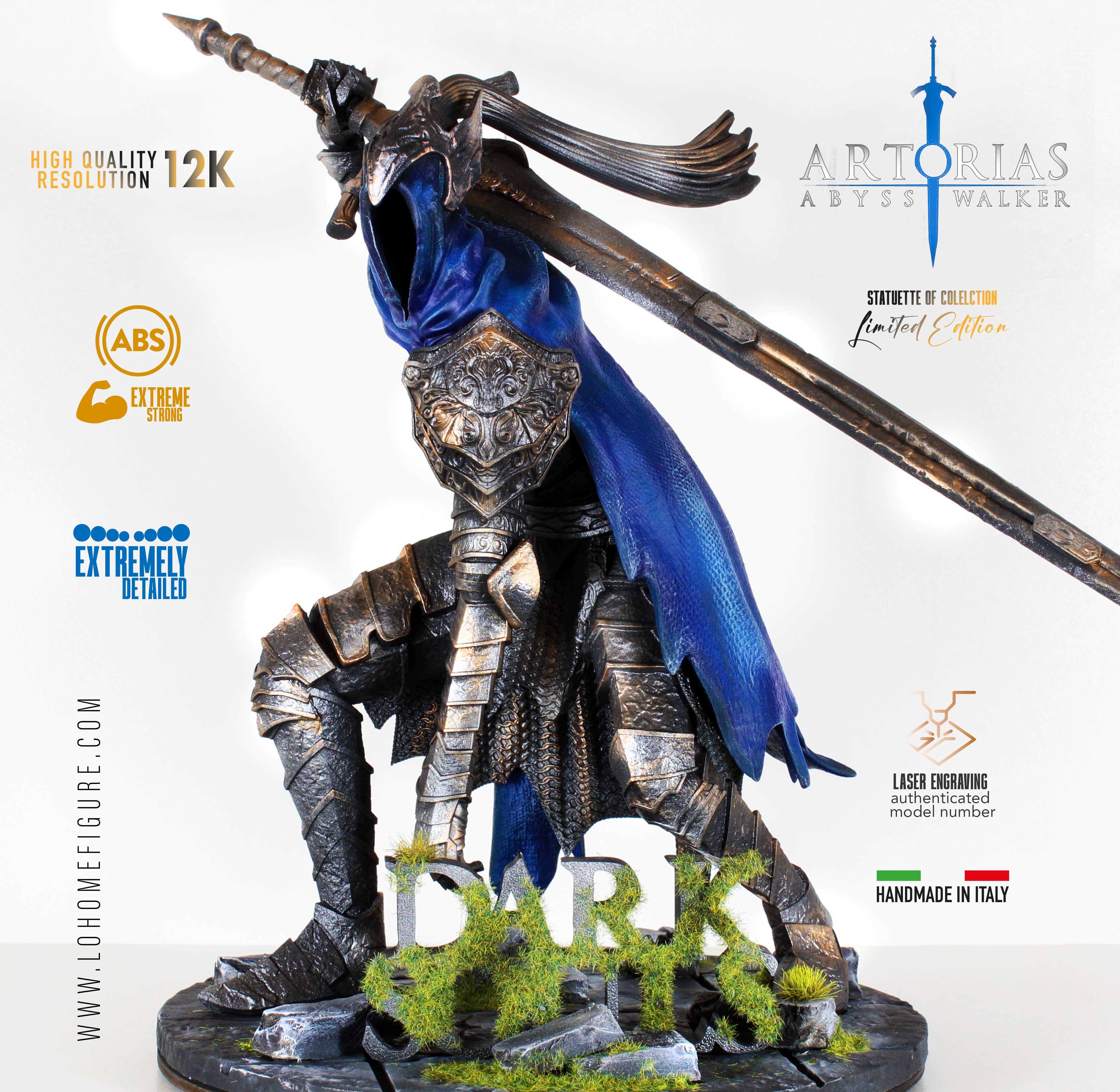 Artorias Statua da collezione - Dark Souls Figure - The Abyss Walker Real Game Color scala 1:6
