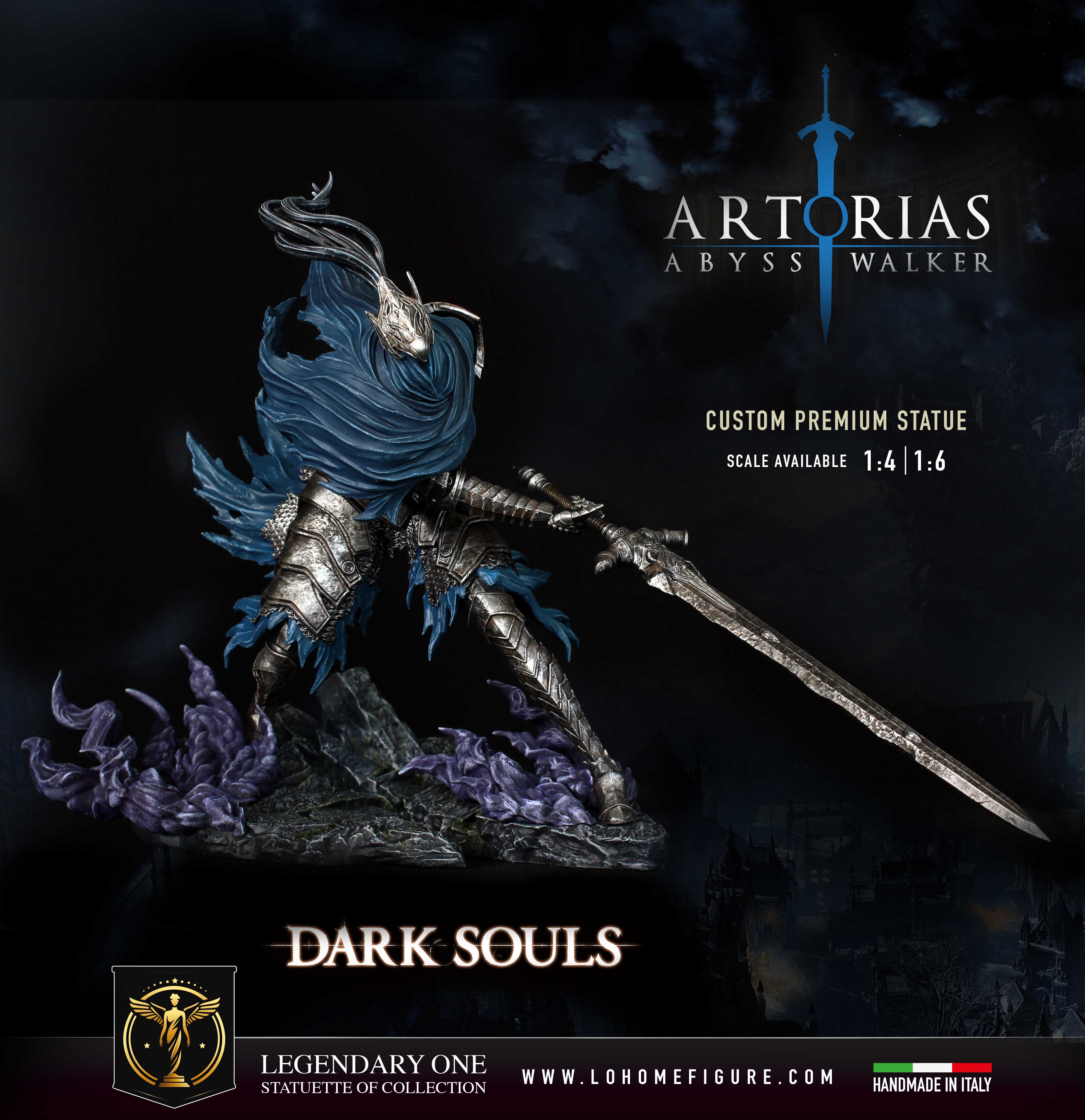 Artorias Statua da collezione - Dark Souls Figure - The Abyss Walker Real Game Color scala 1:4